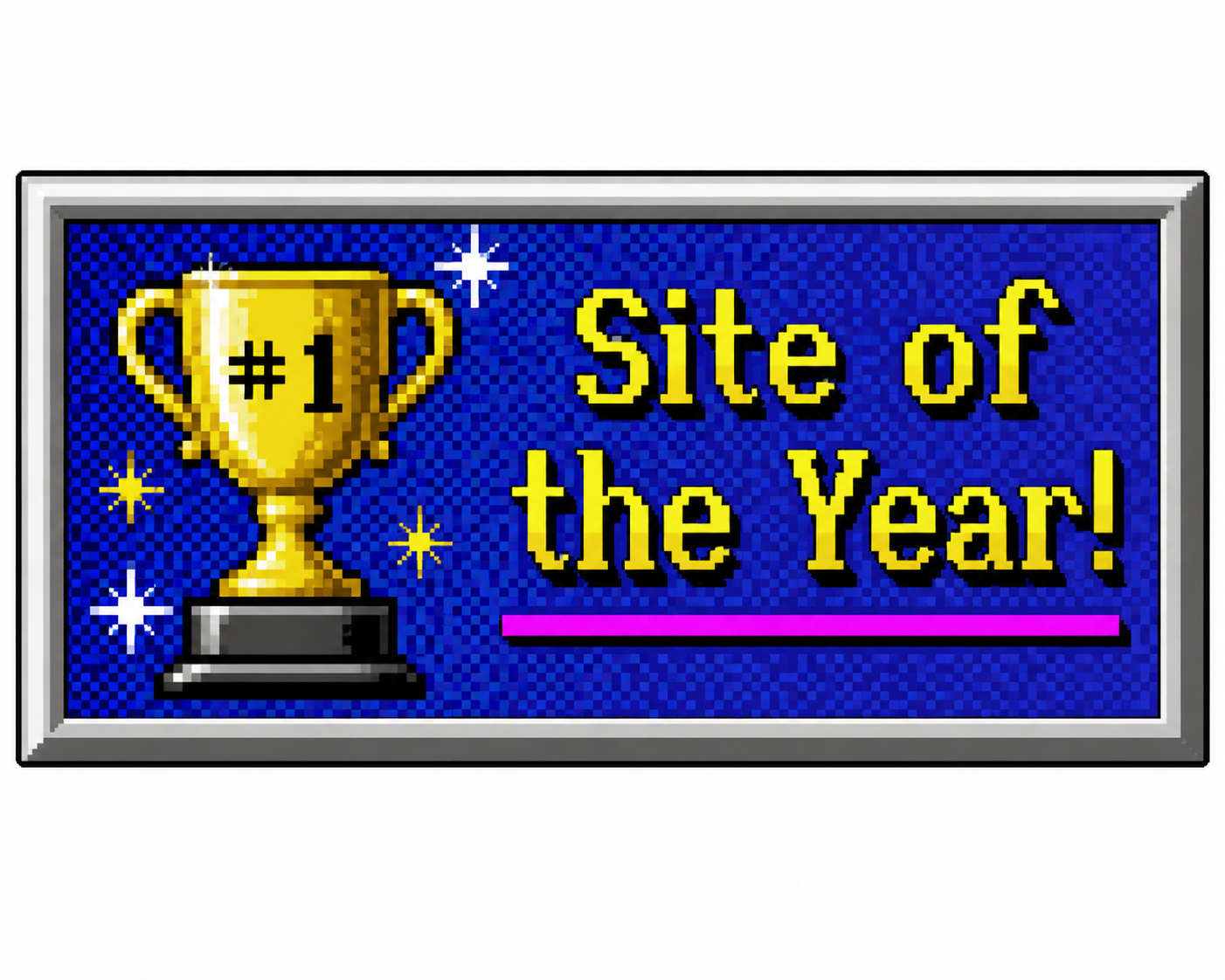 Number one Site of the Year badge